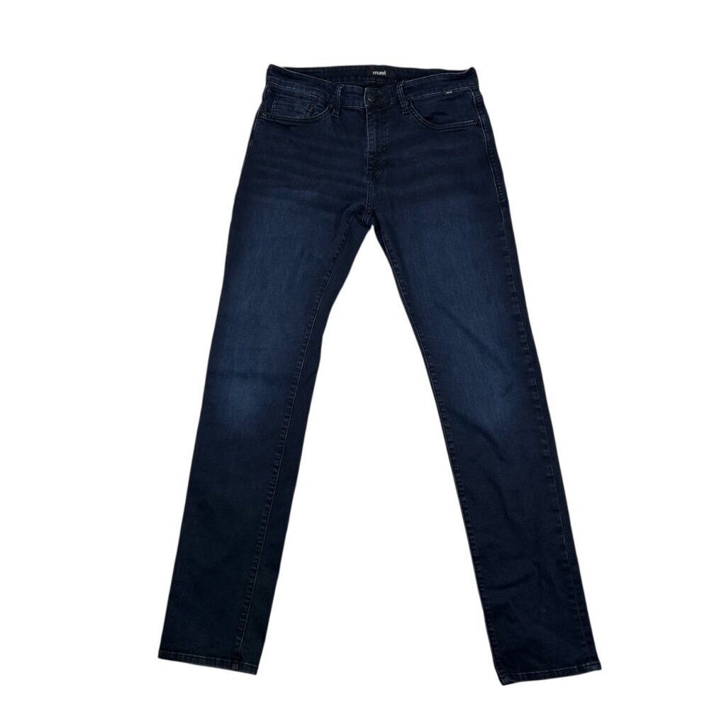 Mavi Jake Slim Leg 32x36 Men Dark Wash Denim Jean Office Casual Business